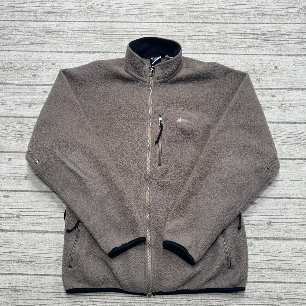 Mountain Equipment Jacket Men's Small Brown Polartec Fleece Mockneck Gorpcore